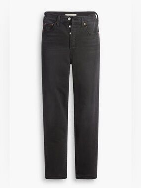 Levi’s Ribcage Straight Ankle Black Jeans – Size 28